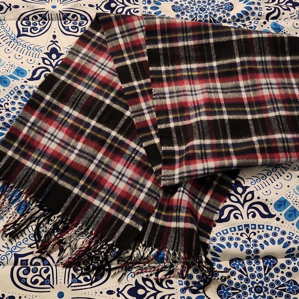 Elegant Plaid Scarf - Multi Color Softer Than Cashmere